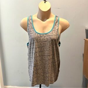 Pre-Owned Men’s Gray and Teal Star Wars Tank Top - Size Large